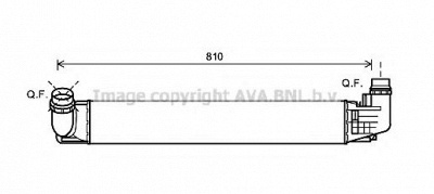AVA QUALITY COOLING da4009 -  Интеркулер